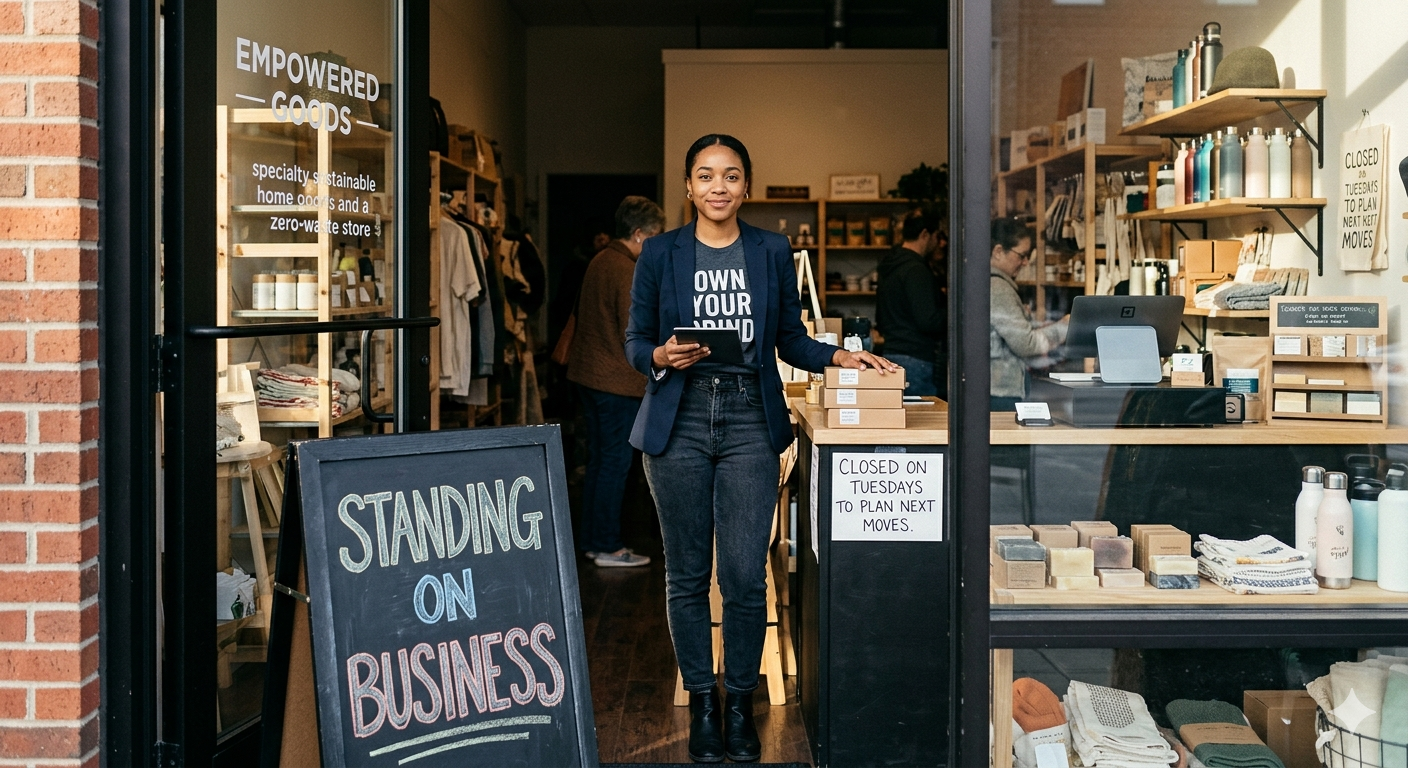 standing on business